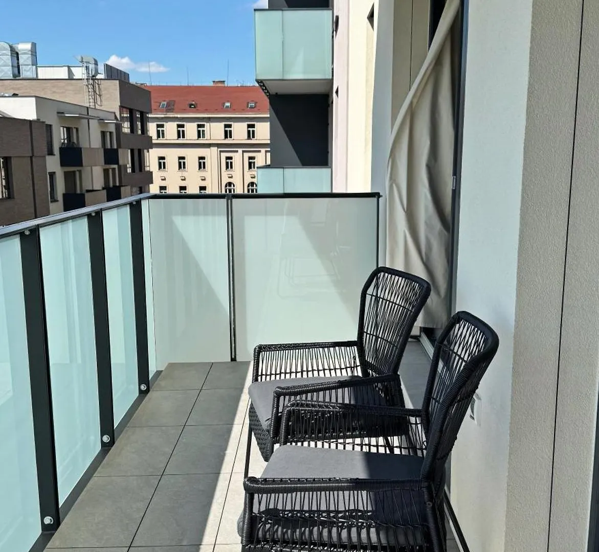 Spacious Urban Apartment With Terrace Prag